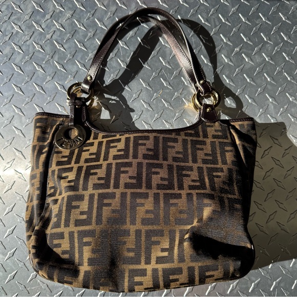 Fendi Vintage Zucca Small Chef Shopping Tote in Brown - Picture 1 of 11